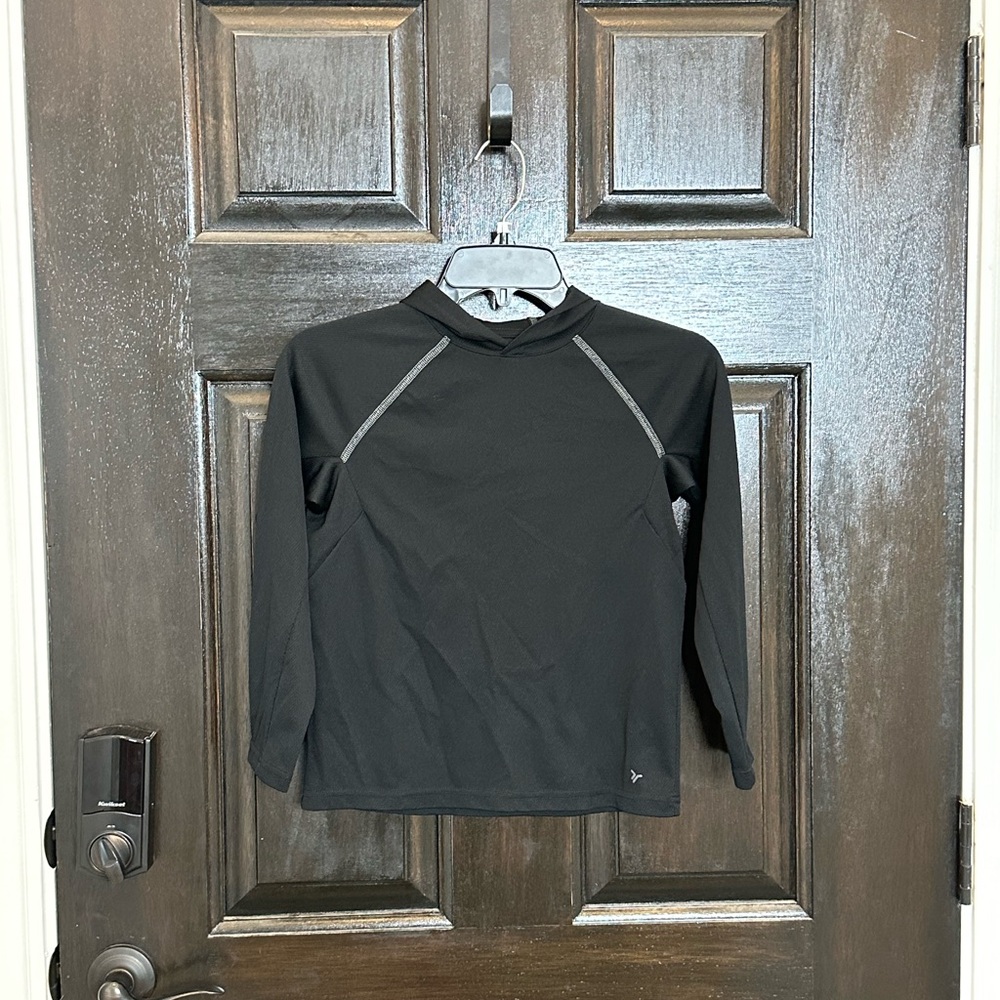 Old Navy Boys Go-Dry Mesh Hooded Long Sleeve T-Shirt Size 8